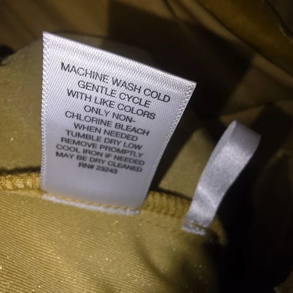 New York & Company Mustard Velvet Jumpsuit - Picture 9 of 9